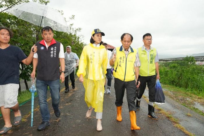 許淑華埔里守城橋勘災 仁愛鄉以搶通中斷道路為要務