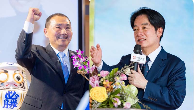 圖/取自侯友宜、賴清德臉書