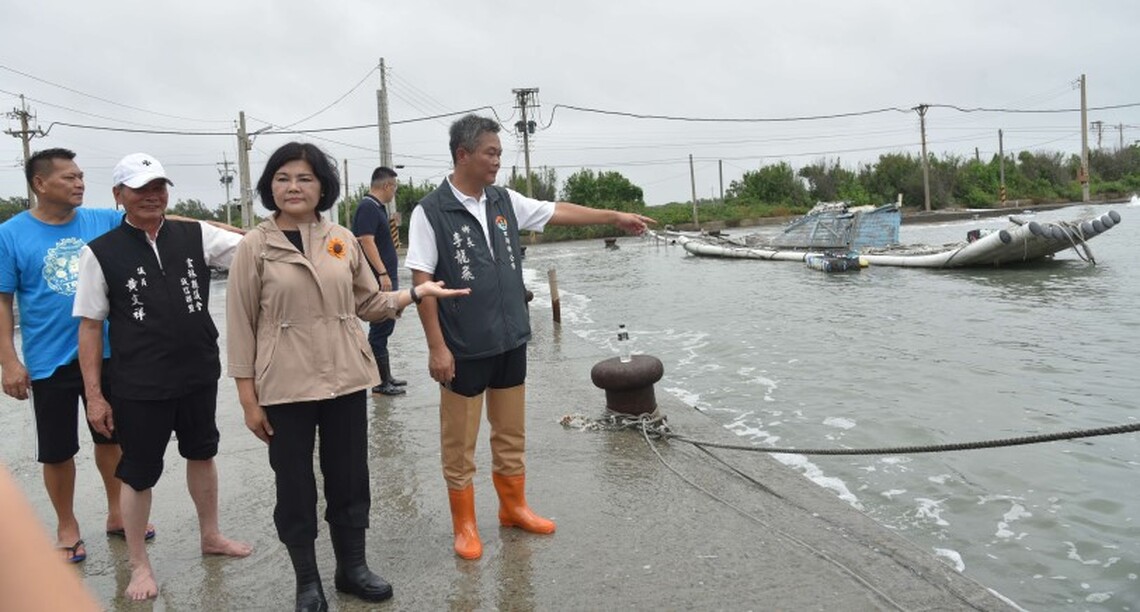箔子寮漁港海水倒灌嚴重 張麗善請求中央經費挹注進行改善
