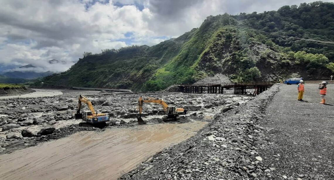 明霸克露鋼便橋受損公路總局搶修進 預計8/12可臨時通行