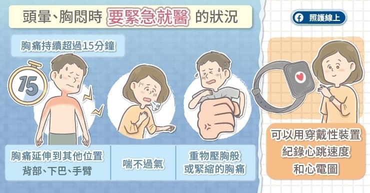 頭暈與胸悶時,該怎麼辦?