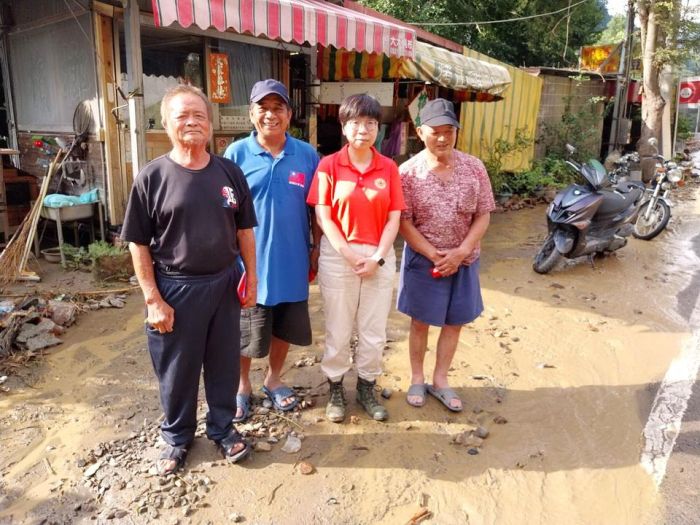 豪雨重創南投仁愛鄉 南投縣榮服處挺進災區撫慰災民