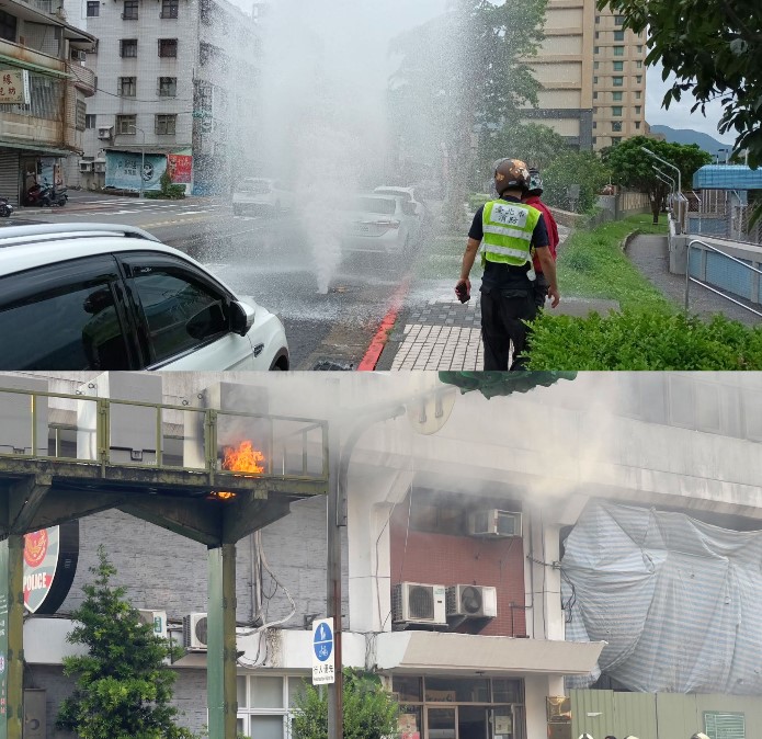 北市北投區「水火不容」?早上消防栓噴泉下午變電箱爆炸 78 516 1 | 社會 社會 記者爆料網