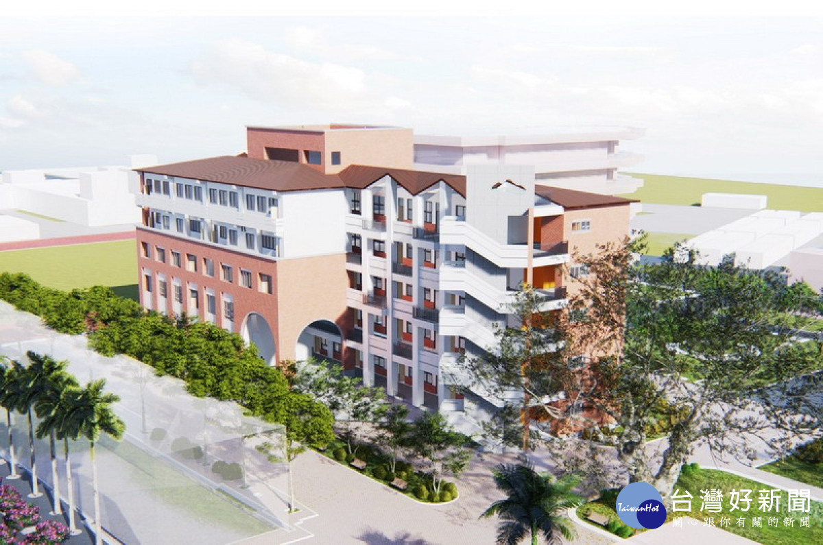 ▲國光中學新建綜合教學大樓模擬圖。