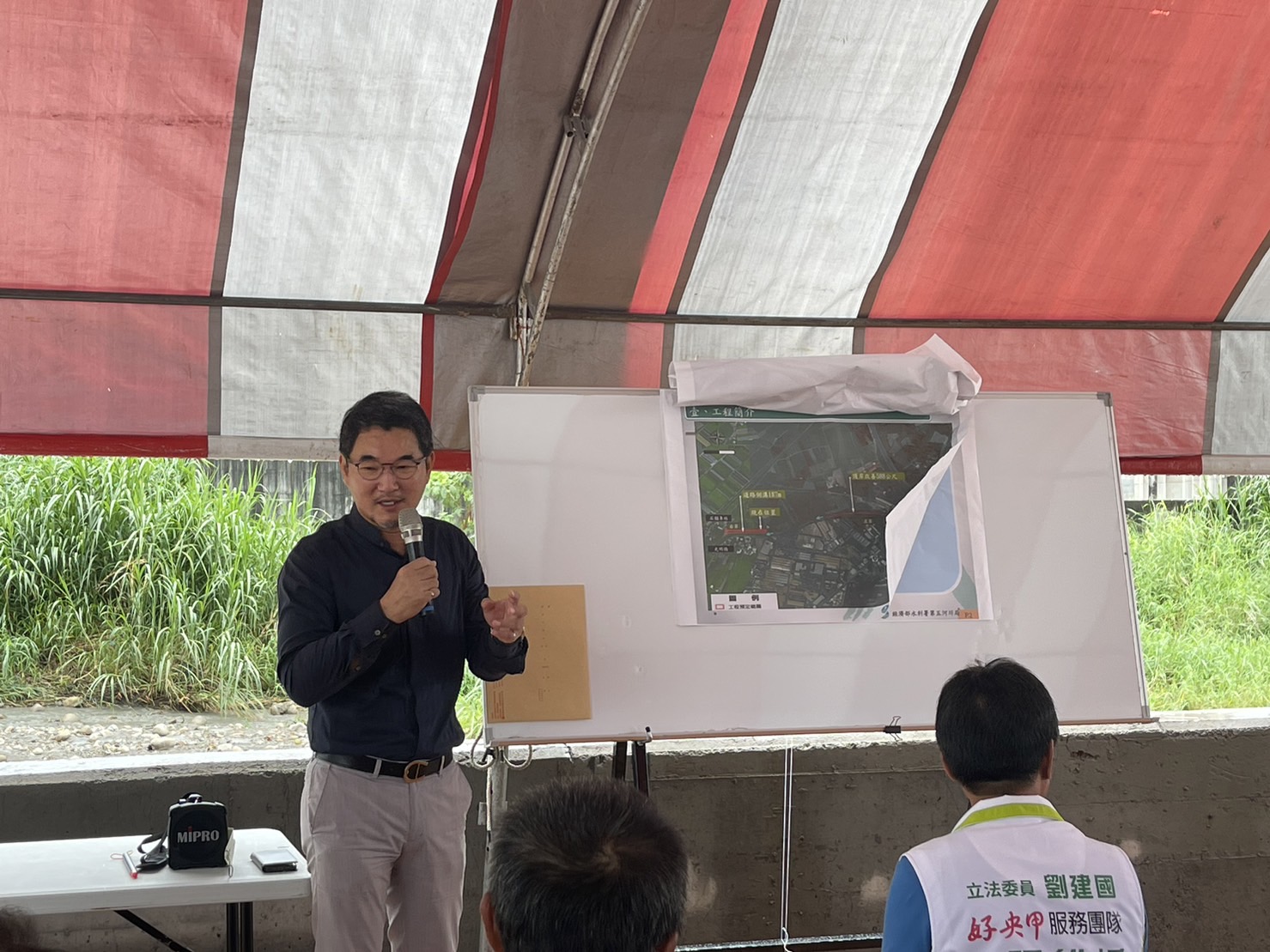 立委劉建國再度爭取到3000萬的經費,針對大埔溪南岸進行改善。(記者 趙靜姸翻攝)