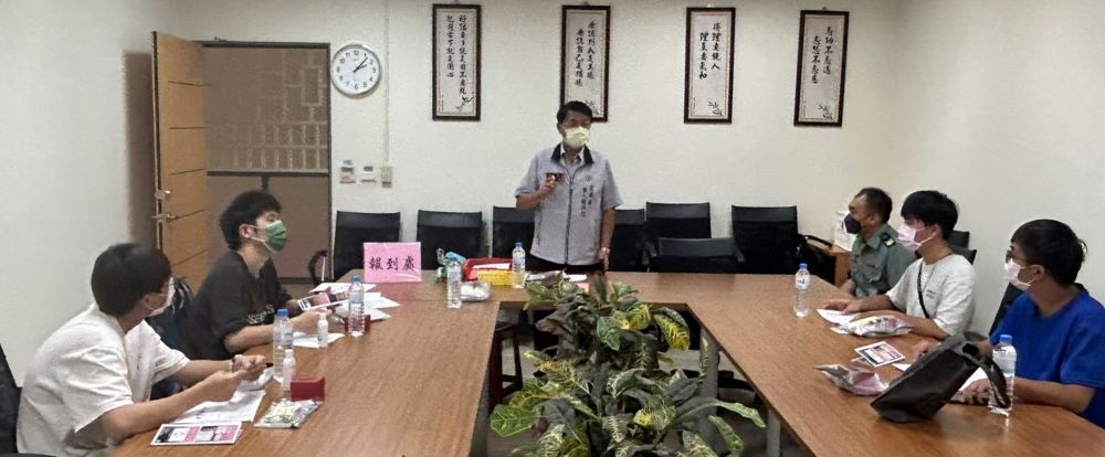 《圖說》尹華忠出席「與徵屬有約-新兵入營座談會」二。〈宜蘭軍服站提供〉