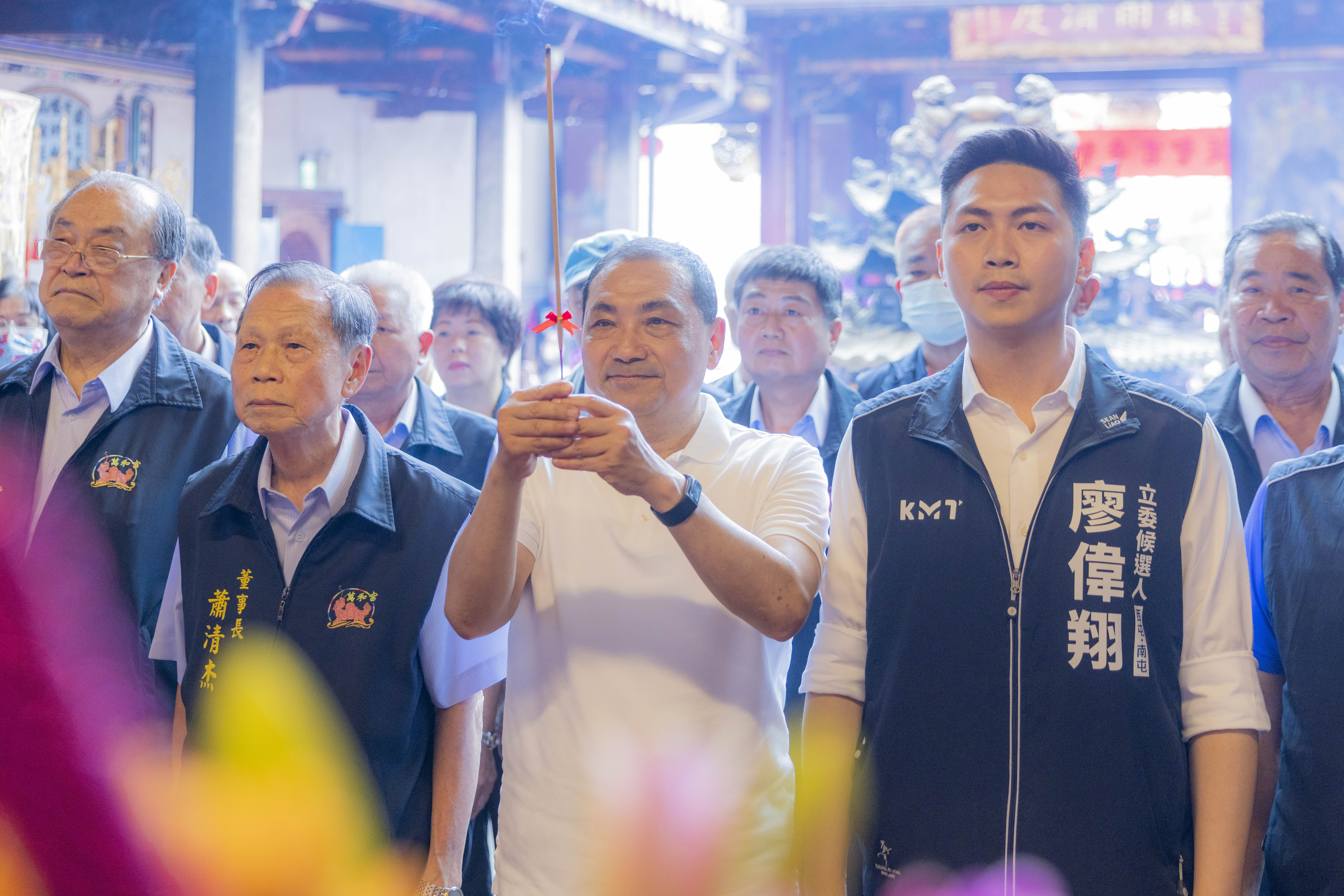 侯友宜指救災為先,其他批評都沒幫助。侯友宜競選辦公室提供