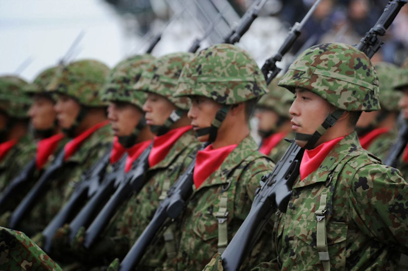 自衛隊閱兵式。圖/取自日本自衛隊官網