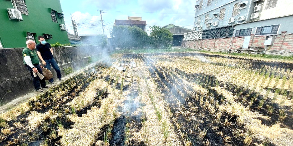 稻草禁露天燃燒 空拍巡查最高罰10萬