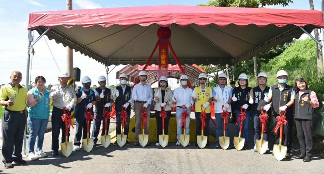 打通虎尾斗南排水瓶頸 埤麻大排護岸新建工程動土