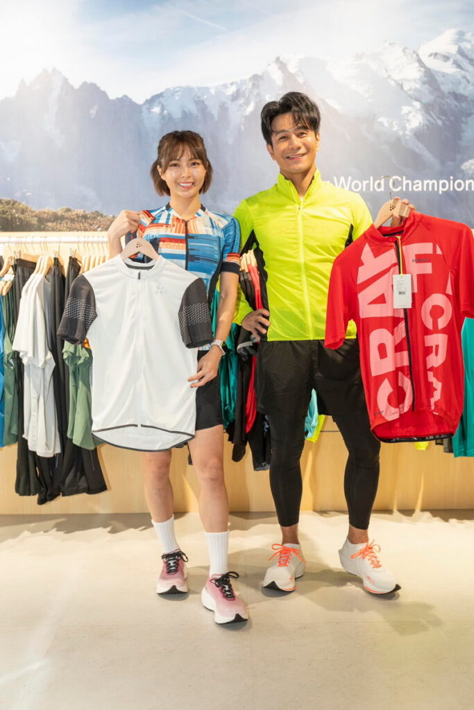 演藝圈以愛運動出名的郭彥均與黃沐妍,在本月十號,受知名運動品牌-CRAFT SPORTSWEAR委託,擔任台北東區專賣店的啟幕剪綵嘉賓。