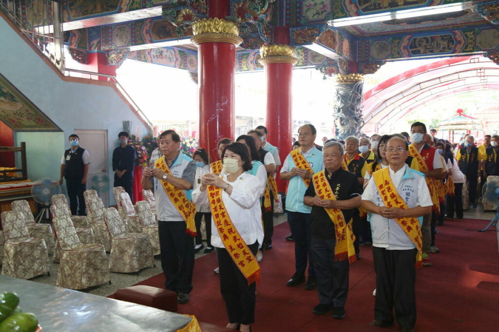 嘉邑鎮天宮慶祝武哲天皇關聖帝君御誕祝壽大典 黃敏惠市長參拜祈福願國泰民安