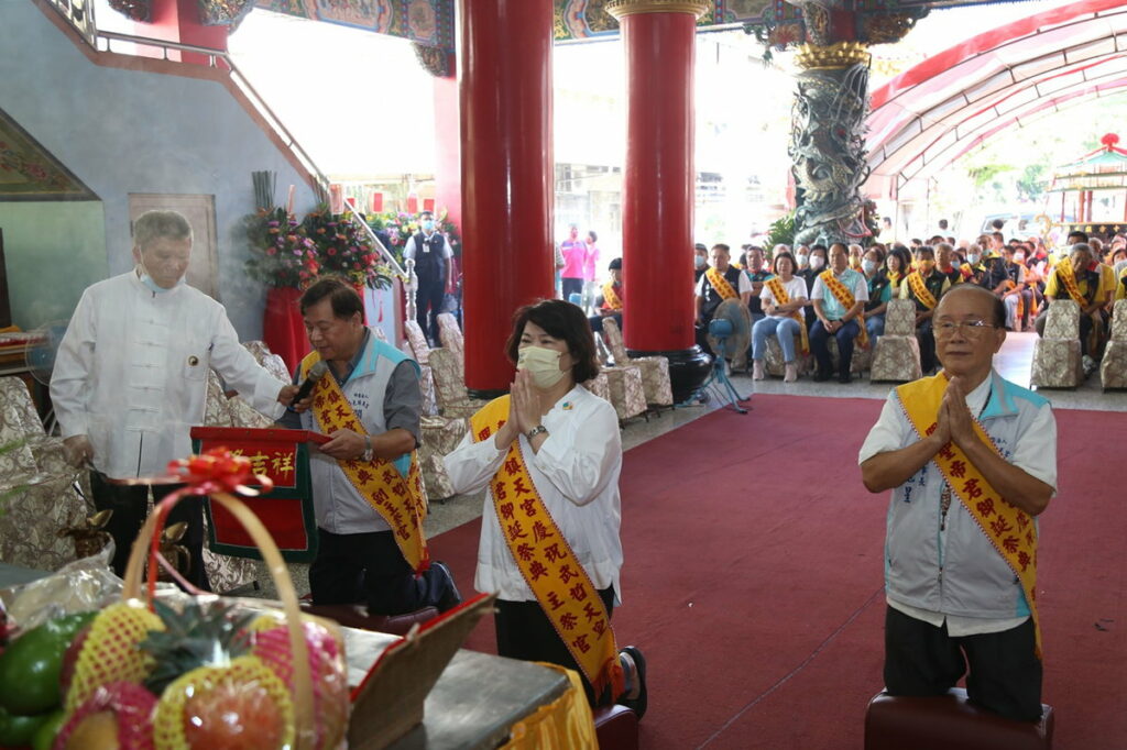嘉邑鎮天宮慶祝武哲天皇關聖帝君御誕祝壽大典 黃敏惠市長參拜祈福願國泰民安