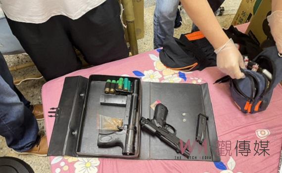 竹崎警分局深耕勤區獲正確情資 長期蒐證灣橋毒品交易及擁槍案順利收網