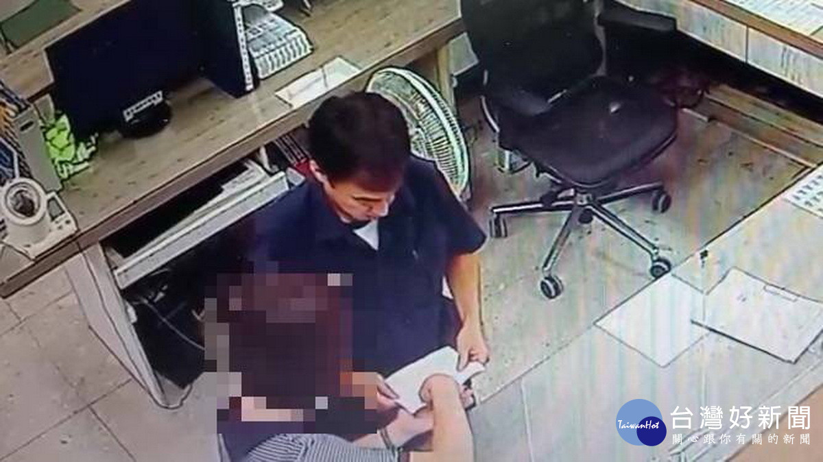 婦人警覺性高向中興派出所報案。（中興分局提供）