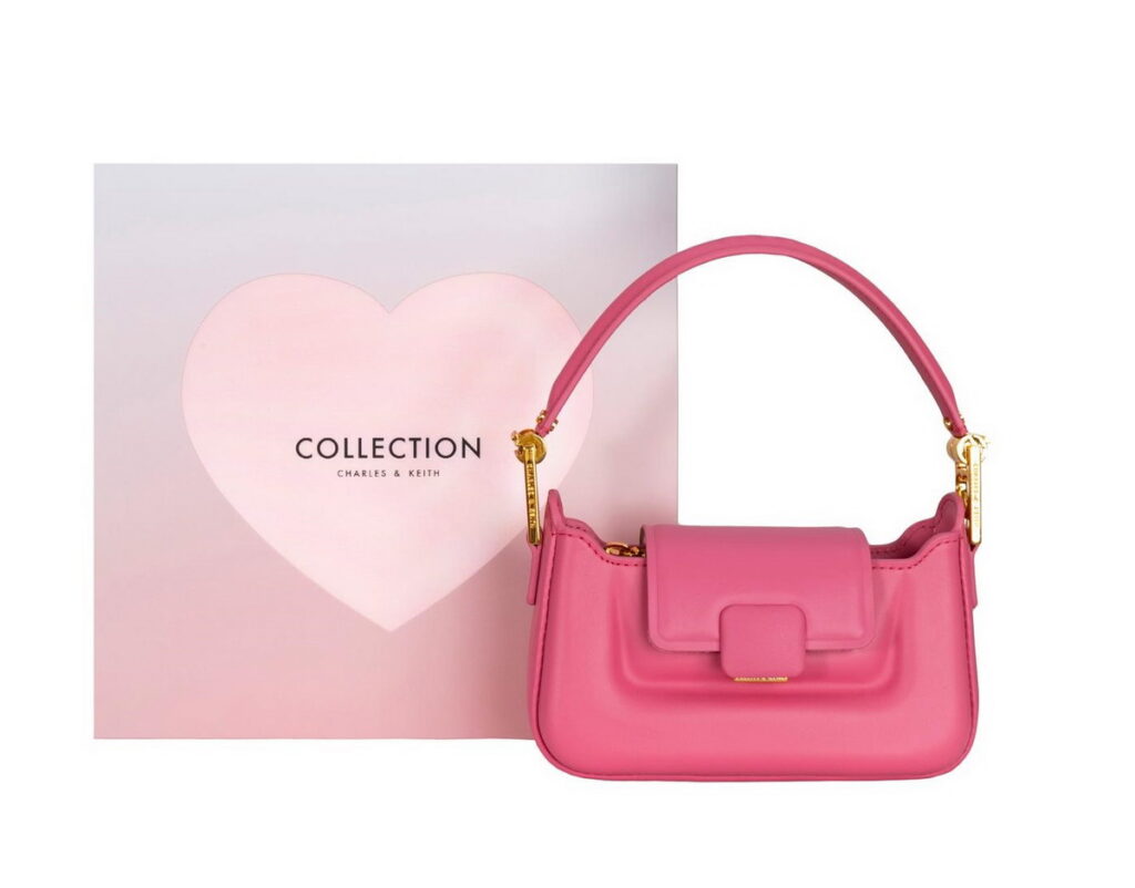 BREEZEONLINE-CHARLES & KEITH 七夕限定告白禮盒-Koa 方釦腋下包 推薦價3,990元