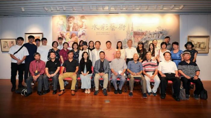 臺灣水彩畫協會會員暨師大美術系師生聯展開幕