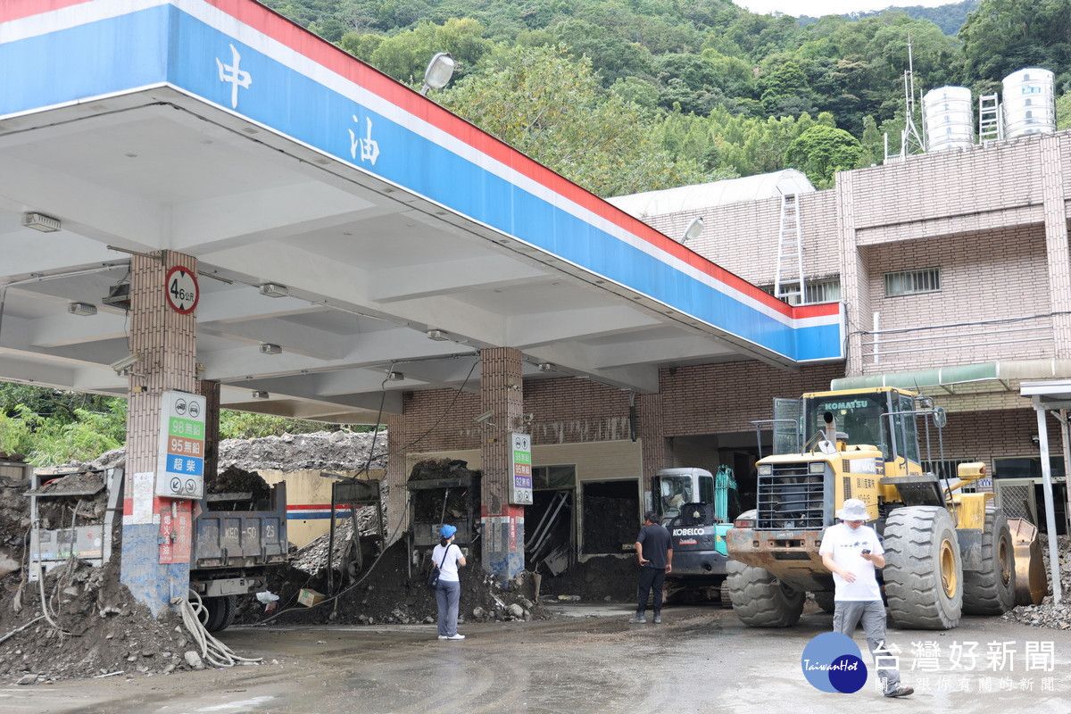 南豐加油站重現。(圖/南投縣府提供)