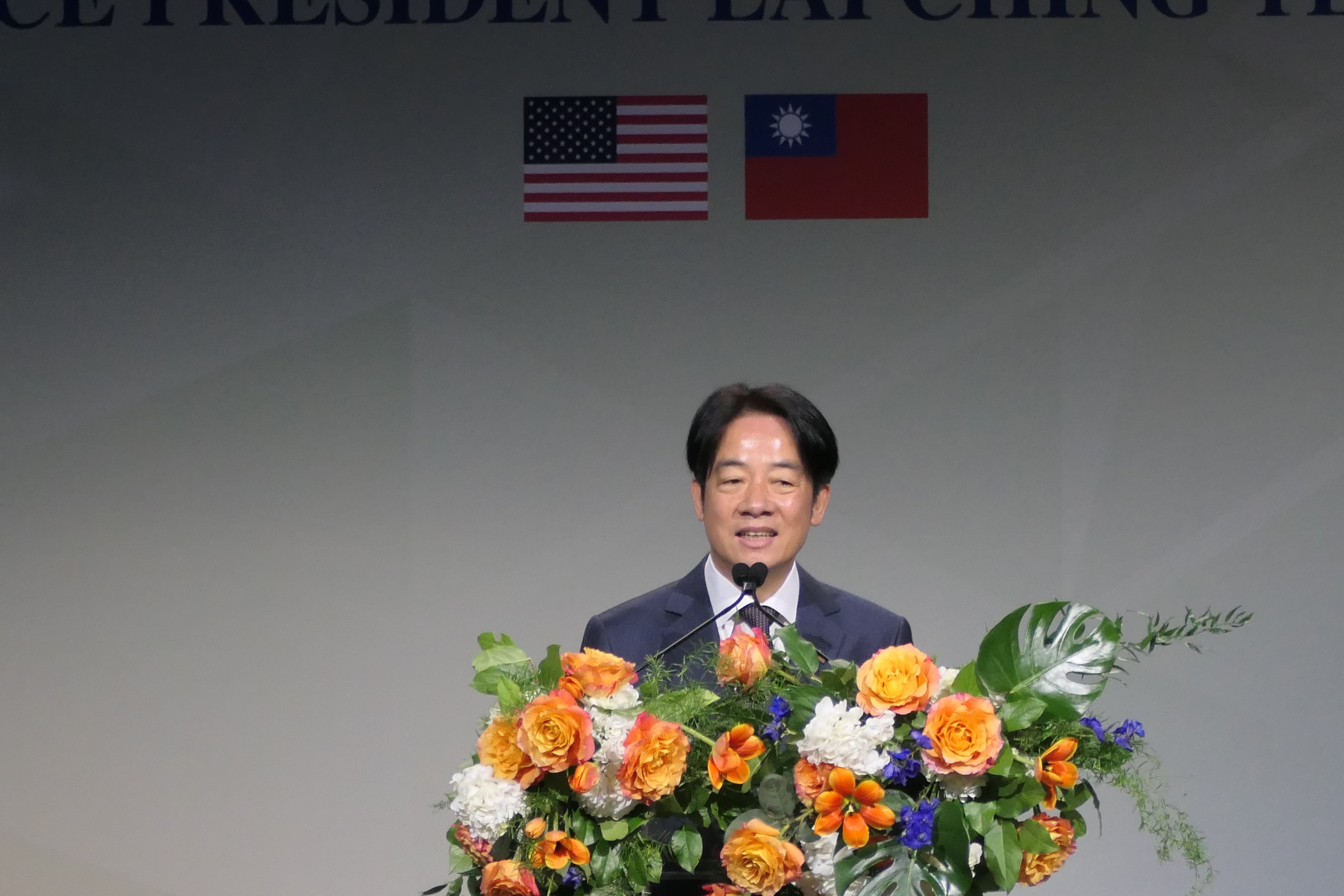 賴清德出席紐約僑宴,僑胞高喊「總統好」。蘇聖怡攝