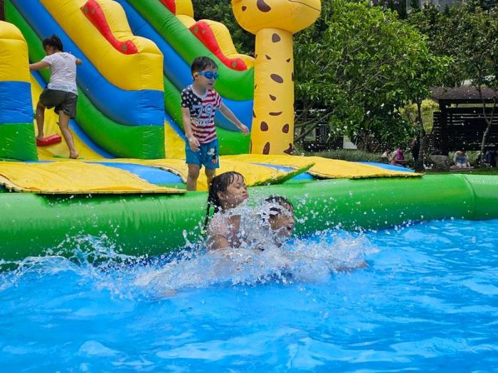 大甲溪畔打造大型兒童水上樂園  參山處首次舉辦「谷關親子Fun水音樂派對」