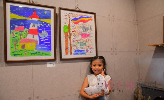 小二女童詹若熙開畫展 貝貝的藝想世界看見適性揚才的最美