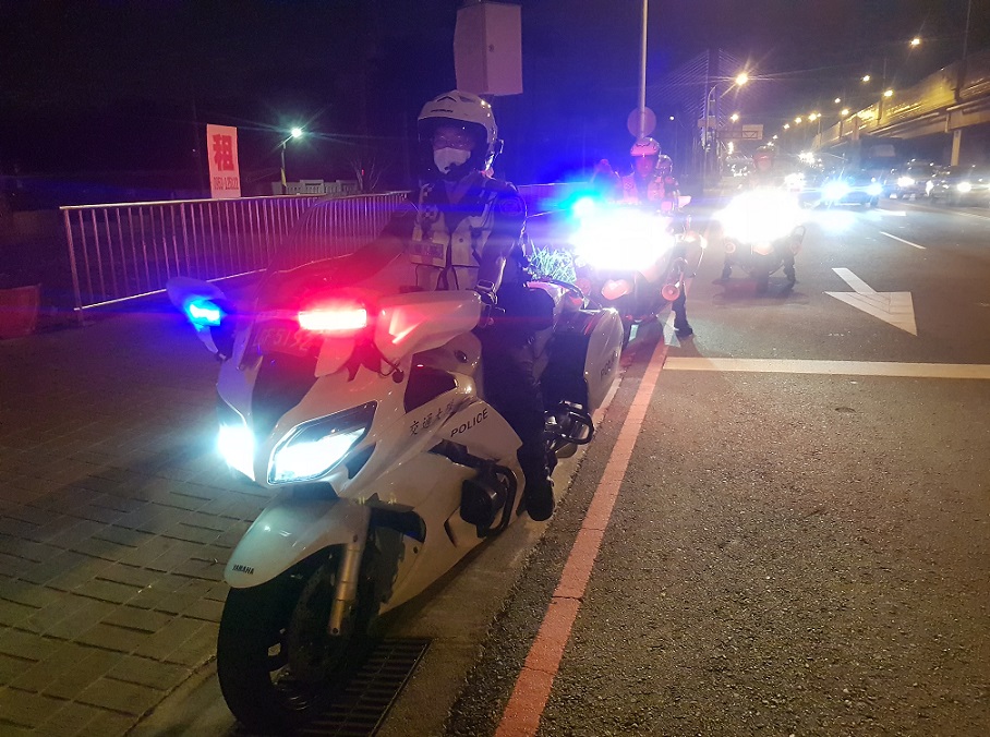 ▲圖說:中市警連續三天取締酒駕大執法,警用大型重機也加入巡邏 (圖/台中市政府提供)