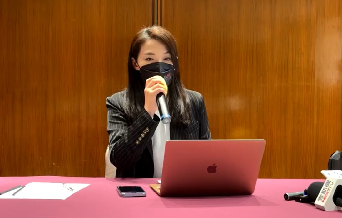 【有影】遭北檢起訴貪污 高虹安提兩點反駁直言「不意外」 224 新竹市長高虹安。(高虹安FB直播畫面)