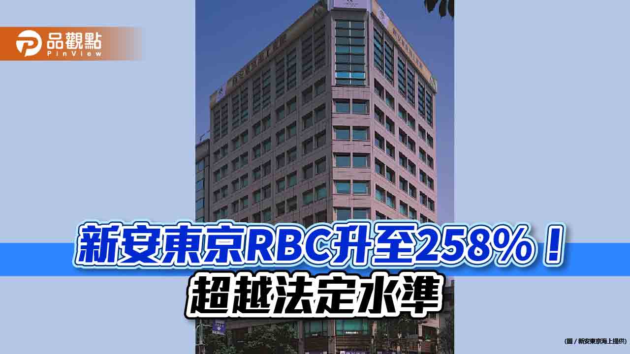新安東京海上產險財報出爐！RBC 回升至258％超標增資120 億元已到位