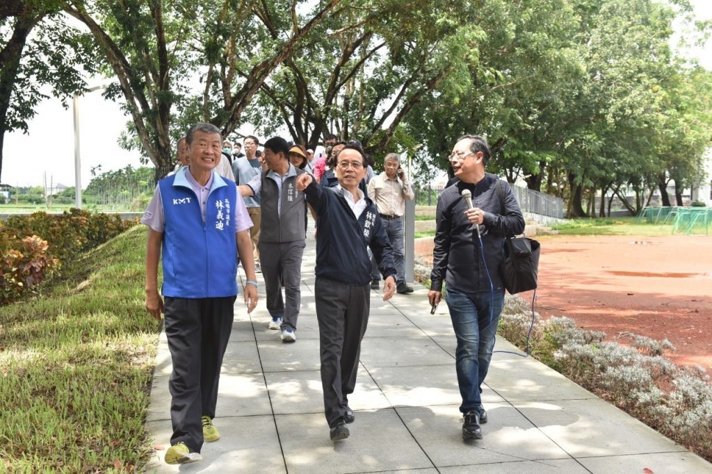 美濃運動中心戶外空間再延伸。(圖/高雄市政府)