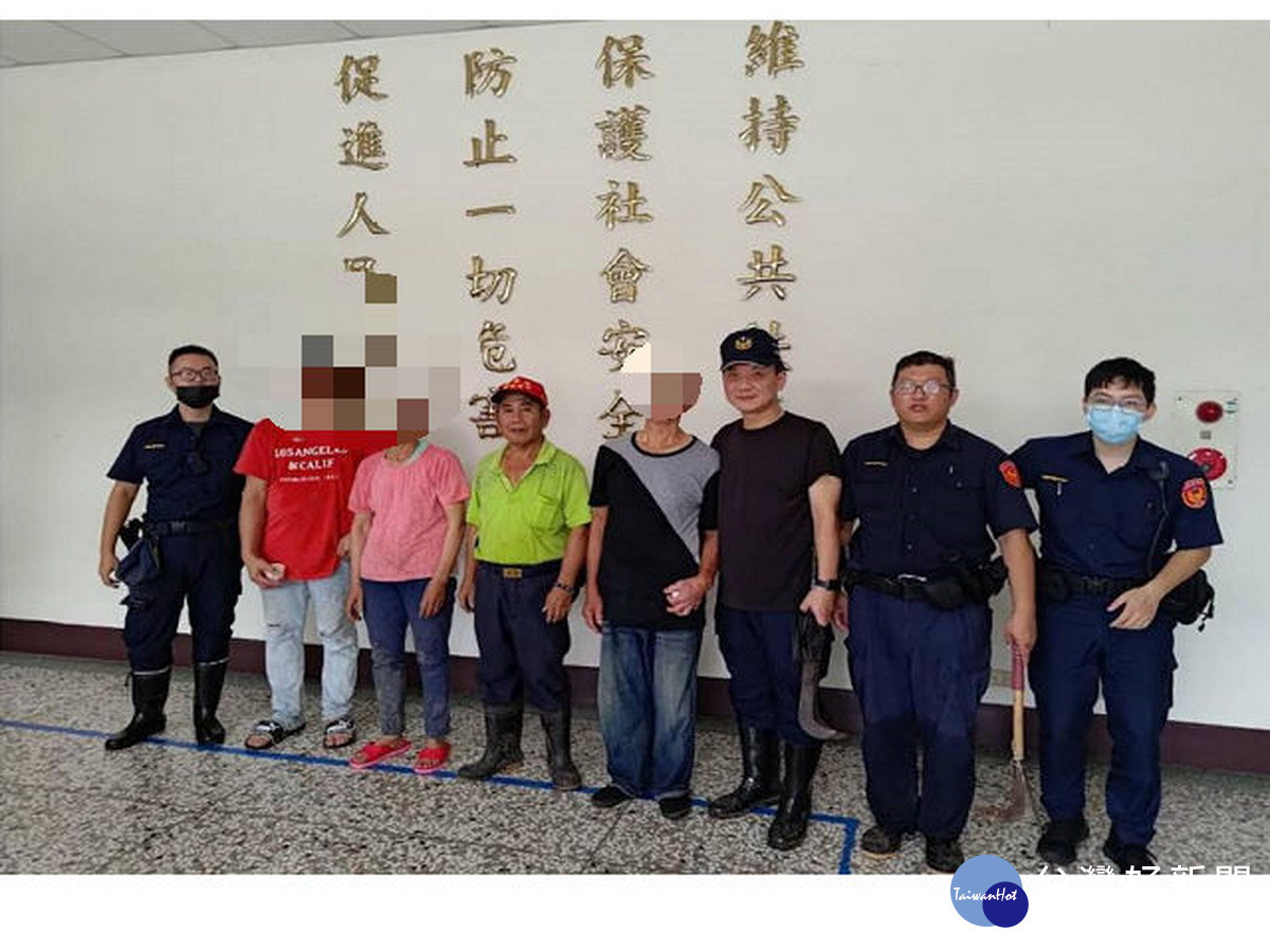 竹山分局延平所徹夜尋獲婦人。（竹山分局提供）