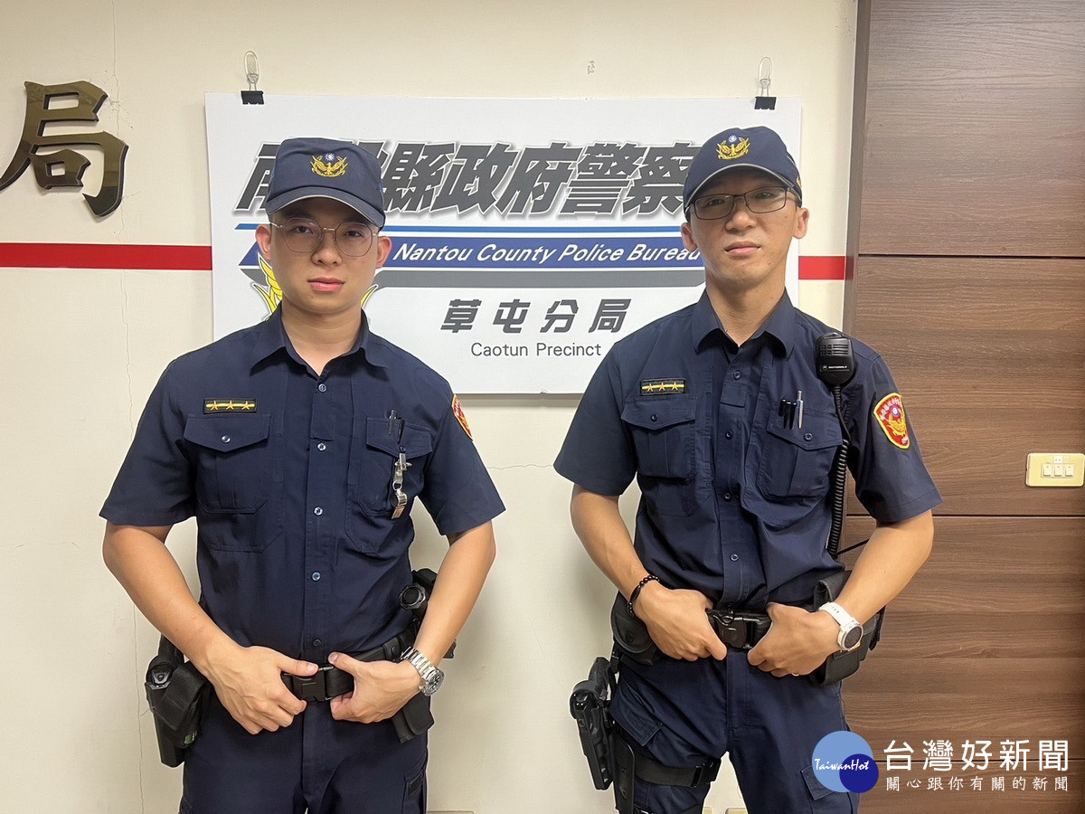 草屯中正派出所員警成功幫婦人守住辛苦錢。（草屯分局提供）