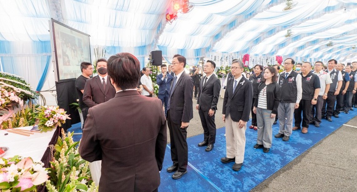 緬懷復興區長游正英  張善政感念游區長不遺餘力推動區政