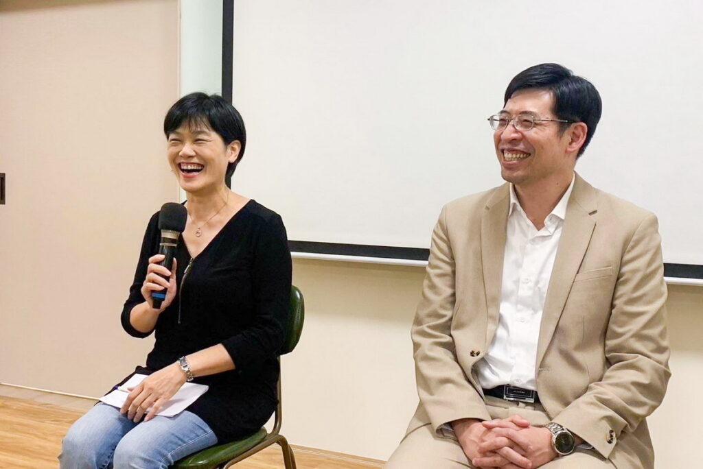 PSK肌膚保養品牌總經理鄭桂明與典傳教育長林惠蘭