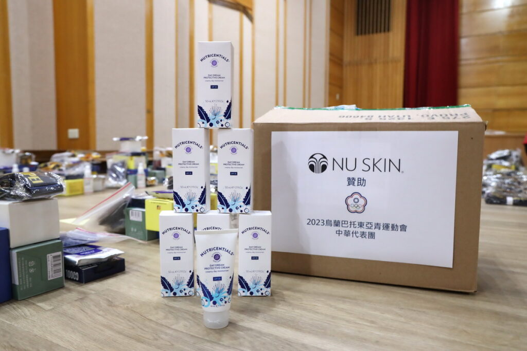 Nu Skin除贊助經費外,因應蒙古烏蘭巴托乾燥氣候,也提供品牌旗下薈萃善秀防光肌密日間防護乳(潤澤型)給所有團員與選手
