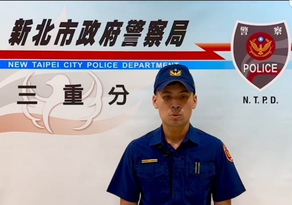 二重派出所所長陳子杰說明案情。(記者宋紹誠翻攝)
