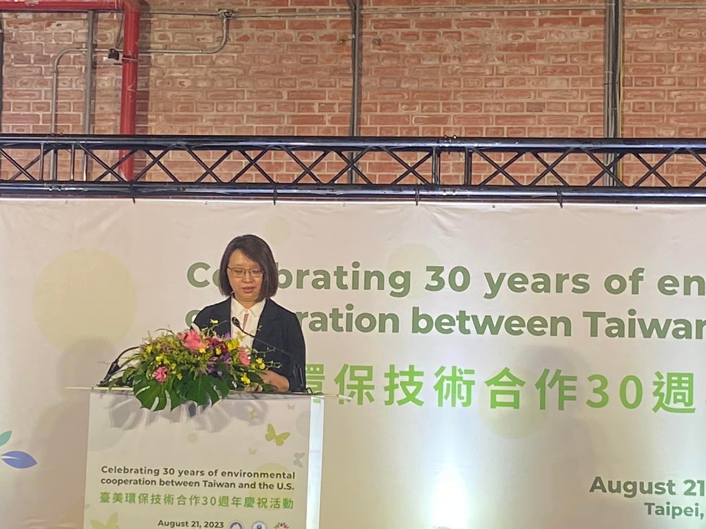 環保署王雅玢副署長在致詞（記者黃楸玲／攝影）