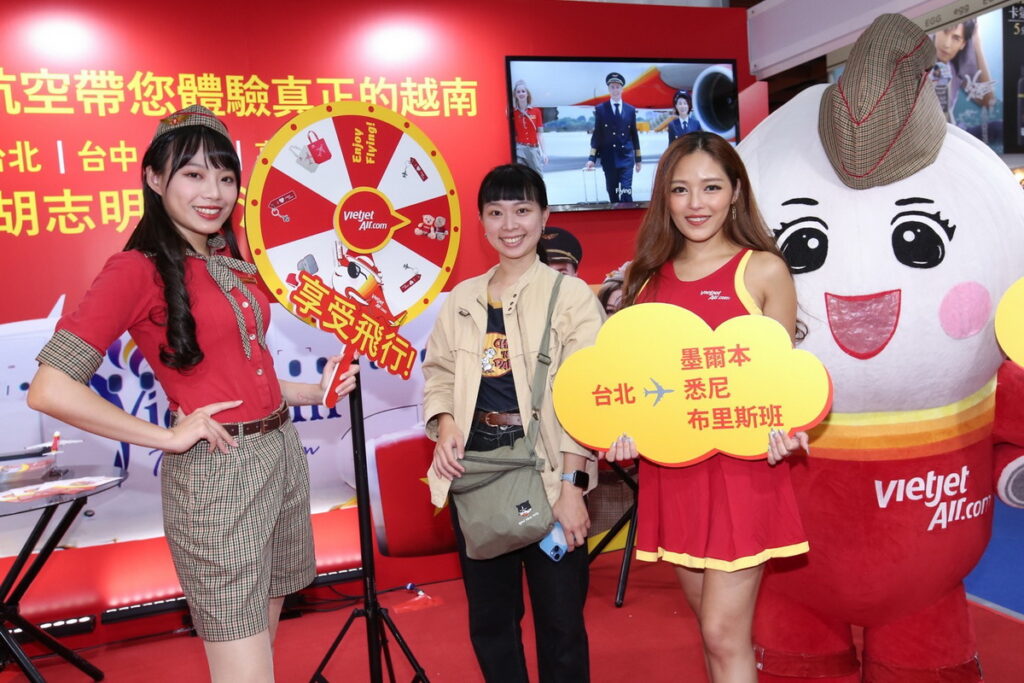 越捷航空旅展亮相,豐富遊戲與民眾互動