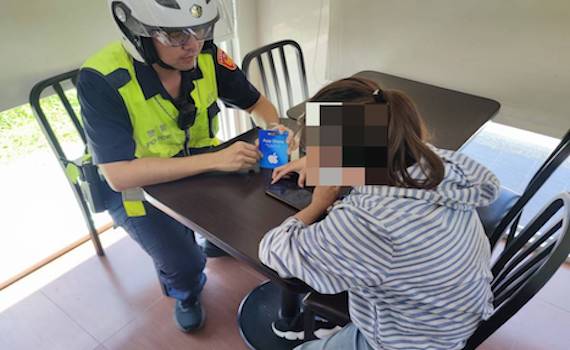 成功阻詐 朴子警及時攔阻民眾陷網路交友騙局
