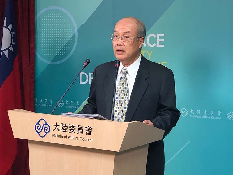 陸委會發言人詹志宏。圖/張英傑攝