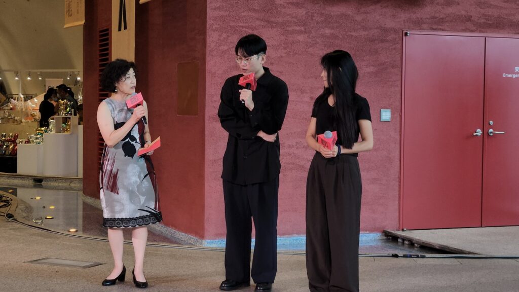 藝術總監邱瑗、《R&J and others》導演吳子敬、陳品蓉,藝術對話。(圖/陳惠玲攝影)