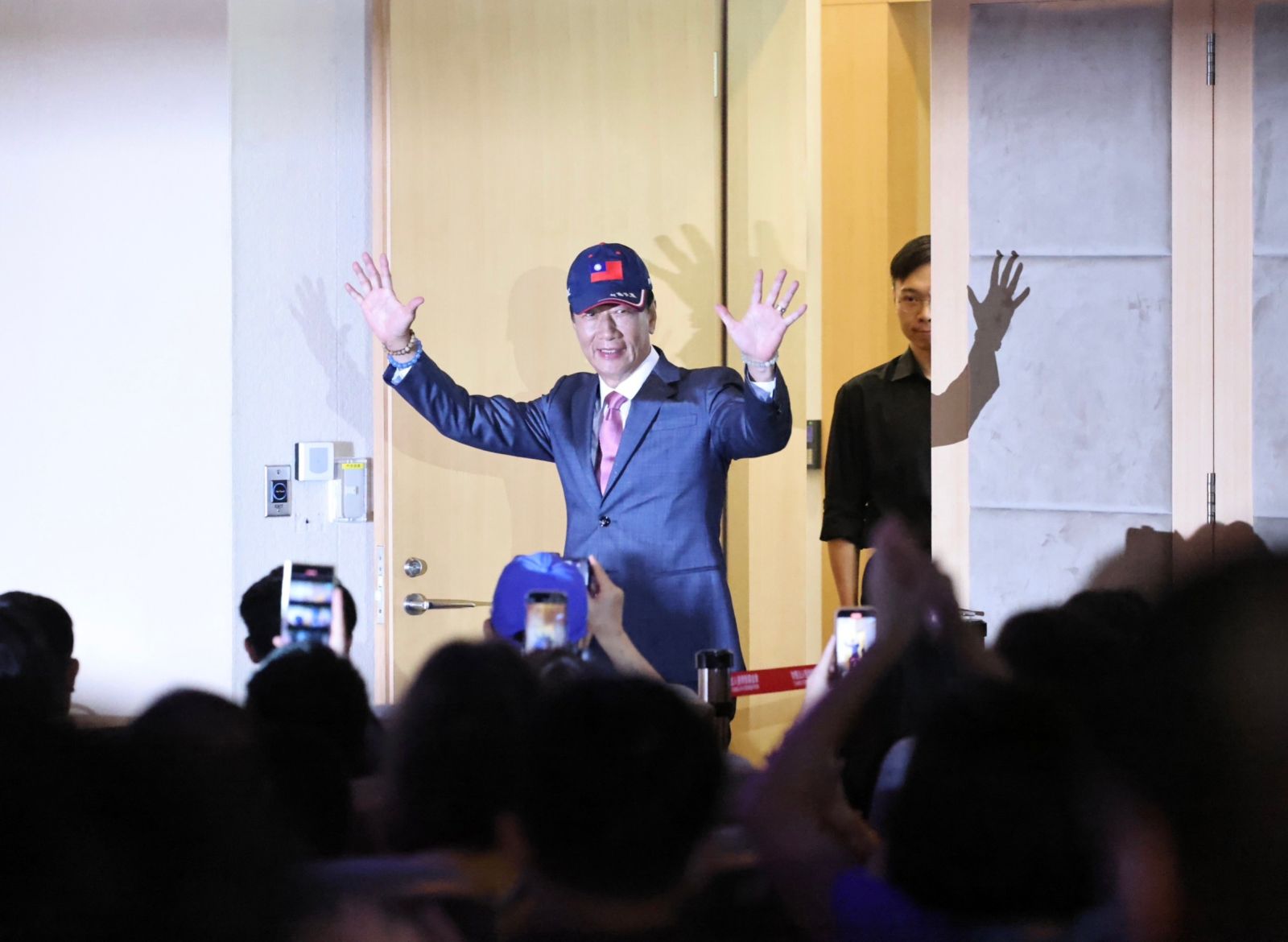 郭台銘宣布投入2024總統大選。林啟弘攝