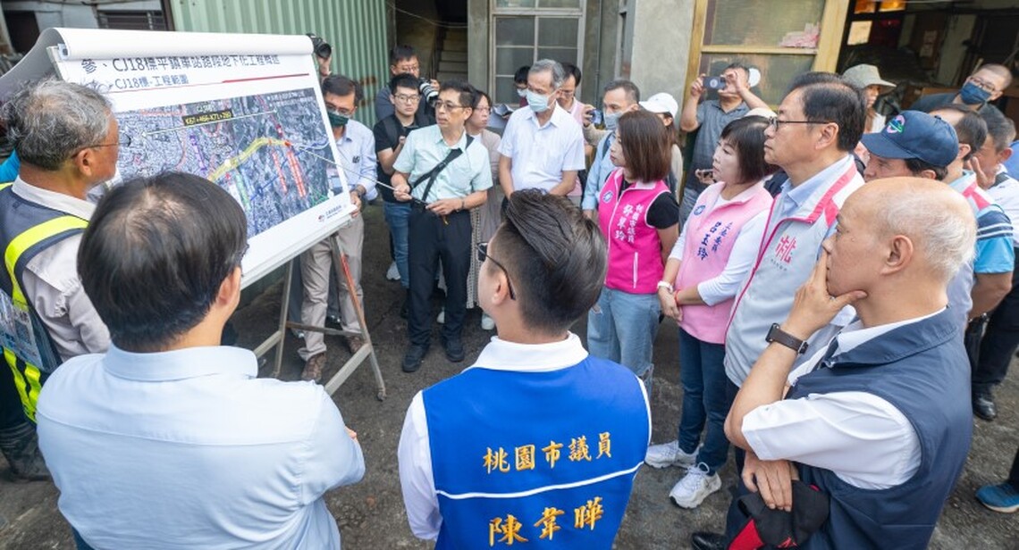降低平鎮交通衝擊 桃市府成功爭取鐵路地下化南延1.2公里 張善政肯定呂玉玲委員召開中央協調會 全力促成