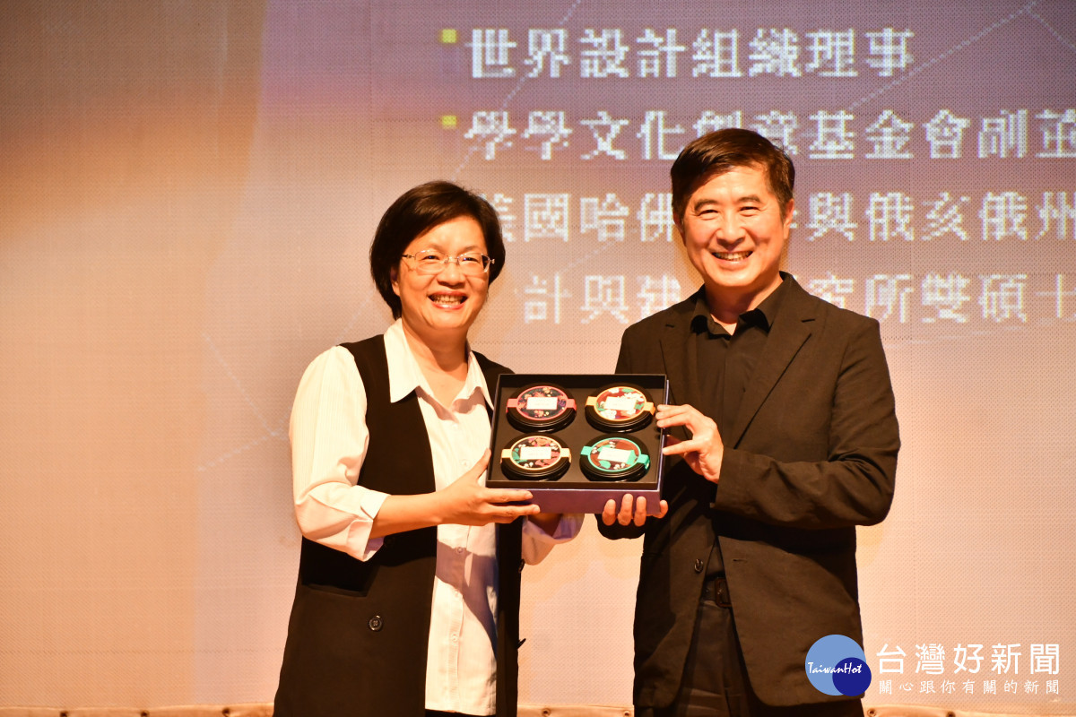 台灣設計研究院張基義院長專題演講「台灣設計展在彰化」。圖／彰化縣政府提供