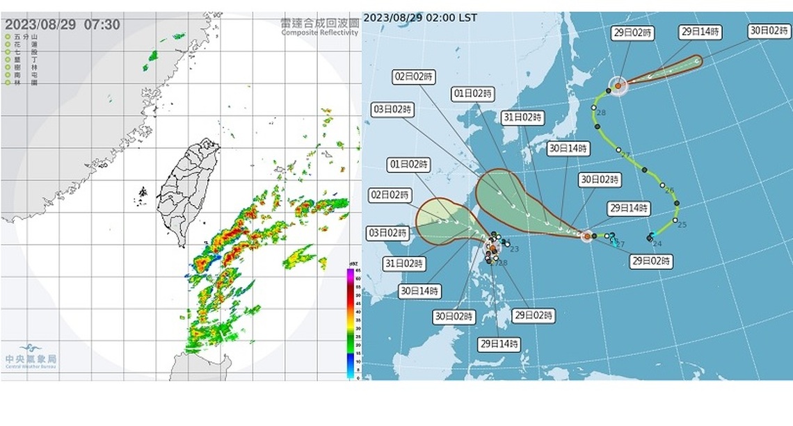 蘇拉颱風逼近!週二悶熱台北花東36度 東部雨勢入夜漸增