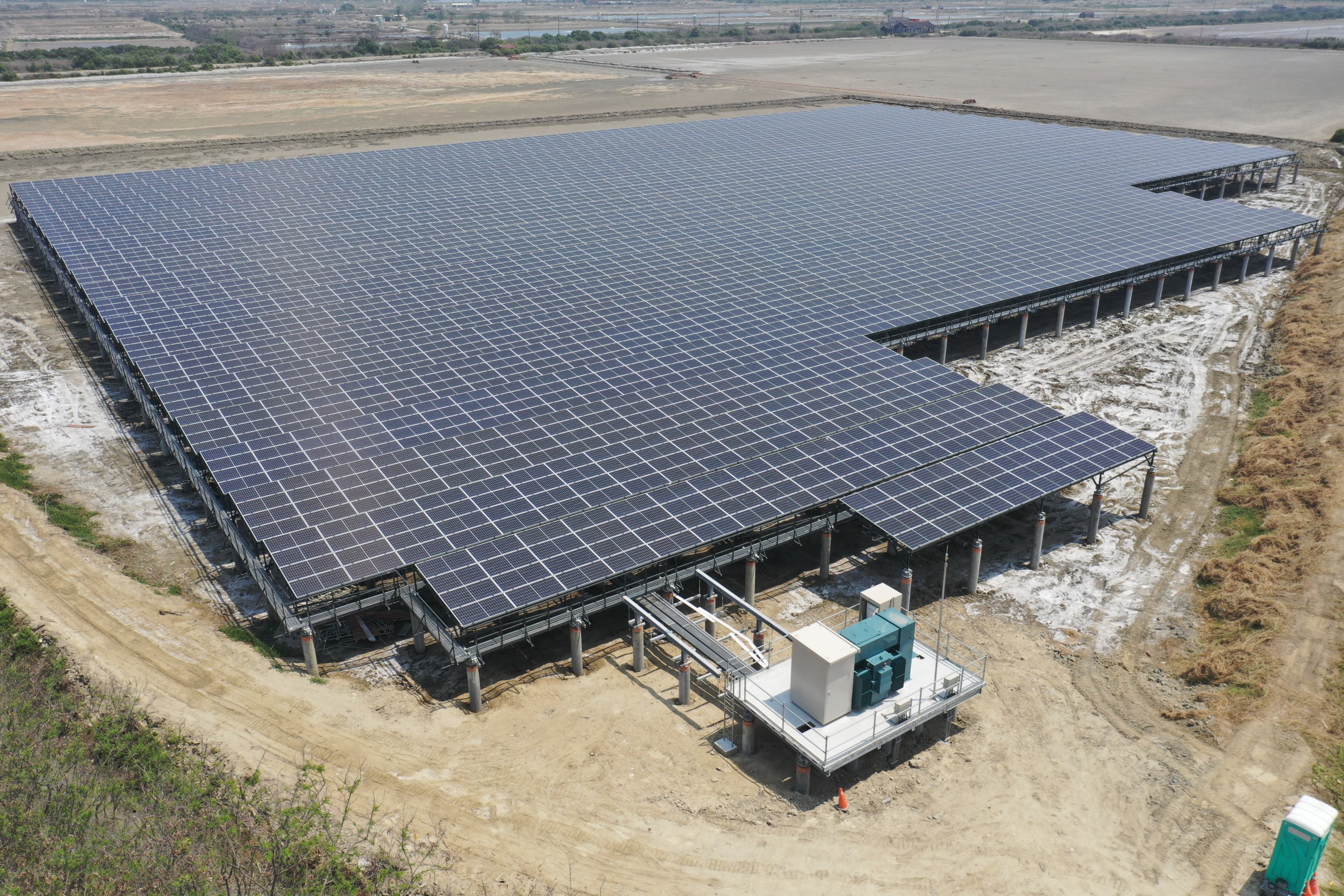 力暘能源為配合政府推廣再生能源,全力進行太陽能光電場開發。(力暘能源提供)