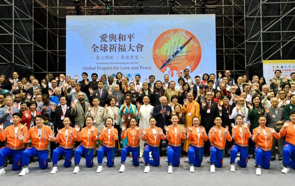 ▲太極門為台灣之光。圖為2022年太極門與各界共同舉辦祈福大會。（記者晨曦翻攝）
