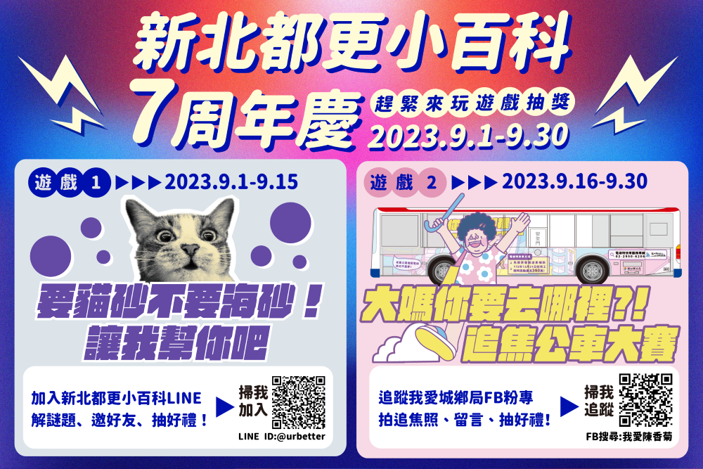《圖說》新北都更小百科7周年慶活動海報。〈城鄉局提供〉