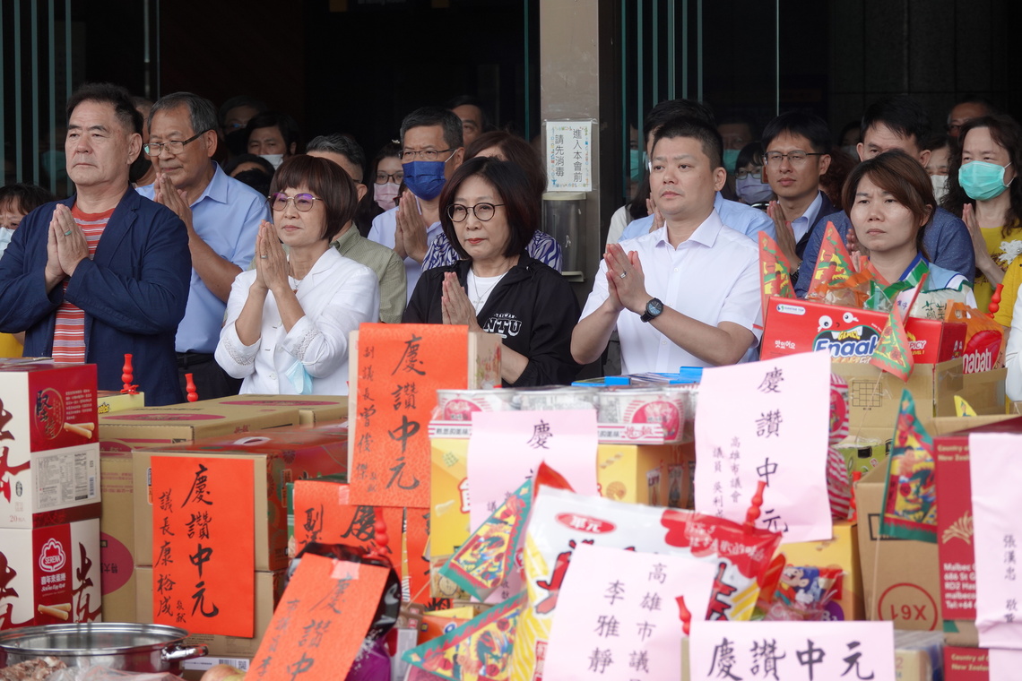 漾新聞|高市議會中元普渡 祈求風災遠離