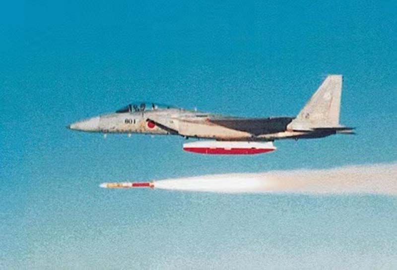AAM-4B中程空對空飛彈。圖/取自日本航空自衛隊網站