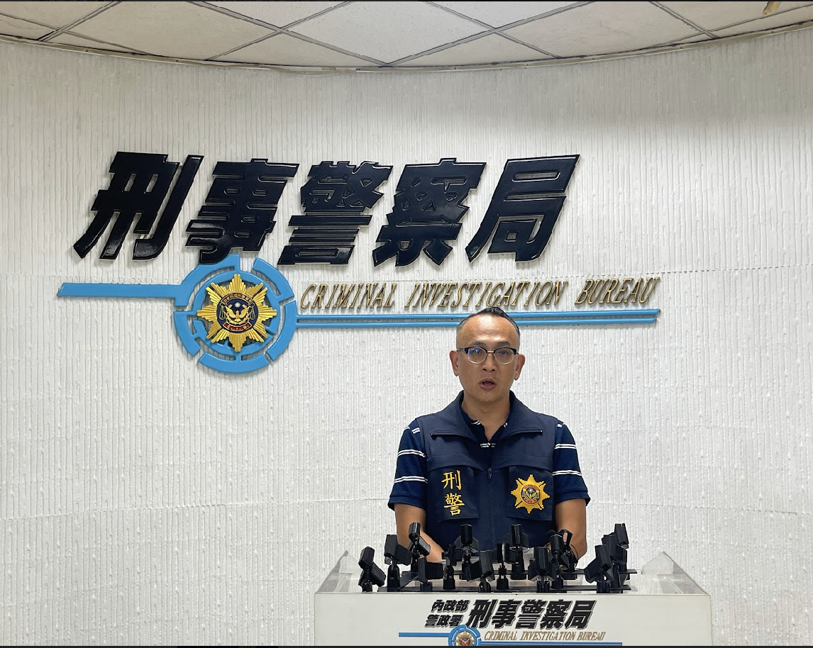 刑事局偵九大隊第一隊隊長陳烱昭自錄說明。（記者徐煜勝翻攝）